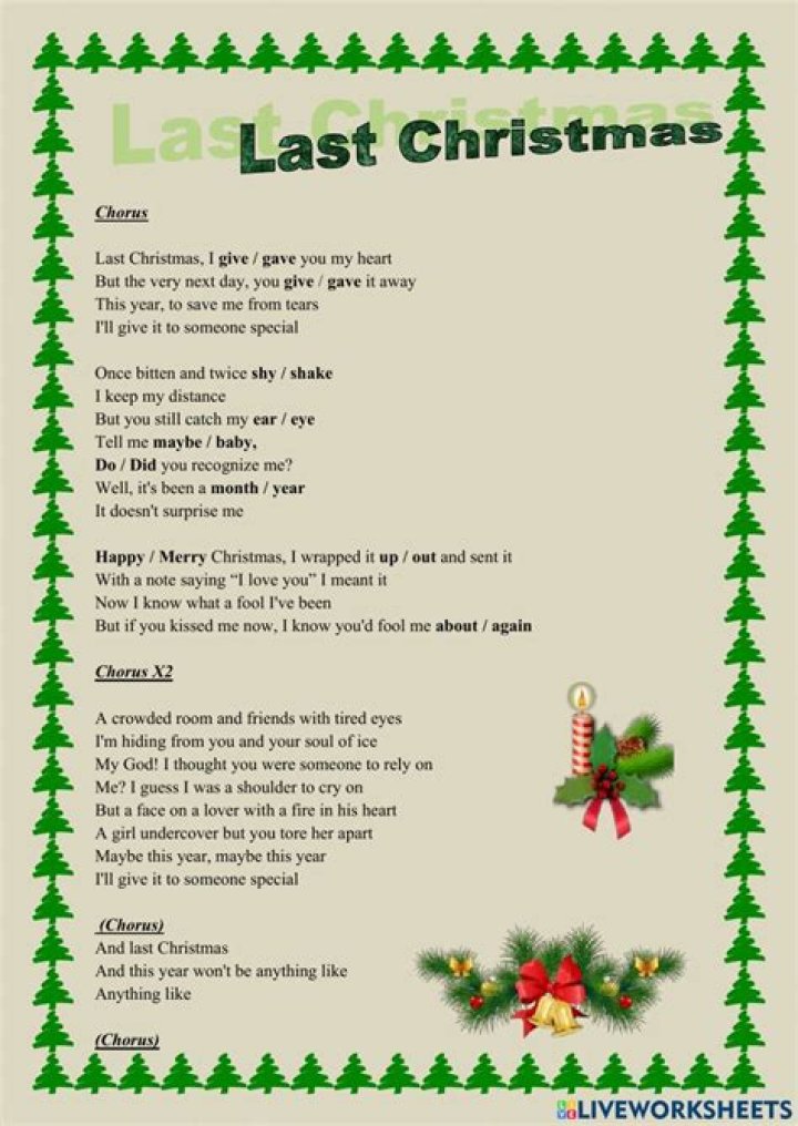Last Christmas Lyrics: A Deep Dive into the Classic Holiday Song
